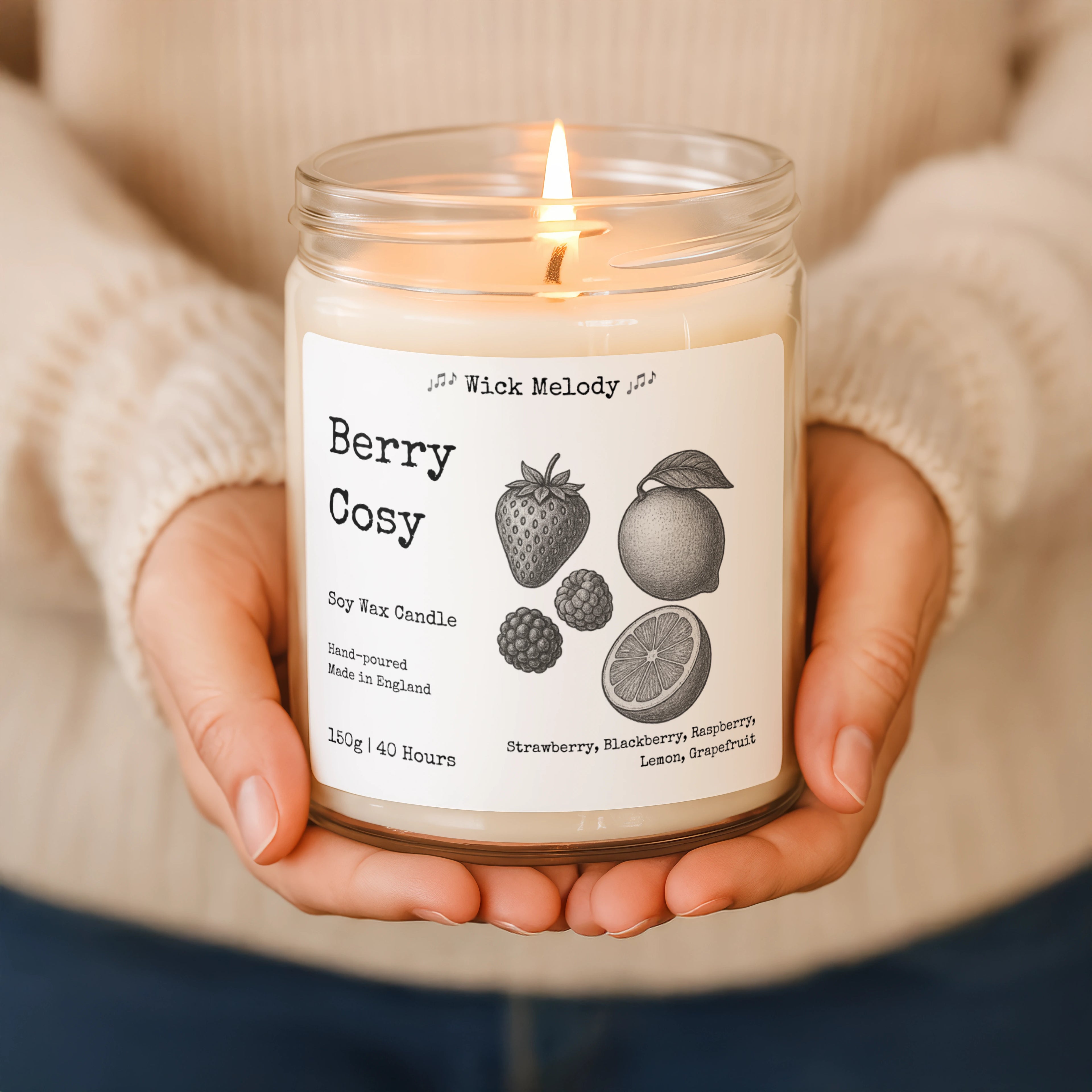 Berry Cozy – Mixed Fruits Soy Candle