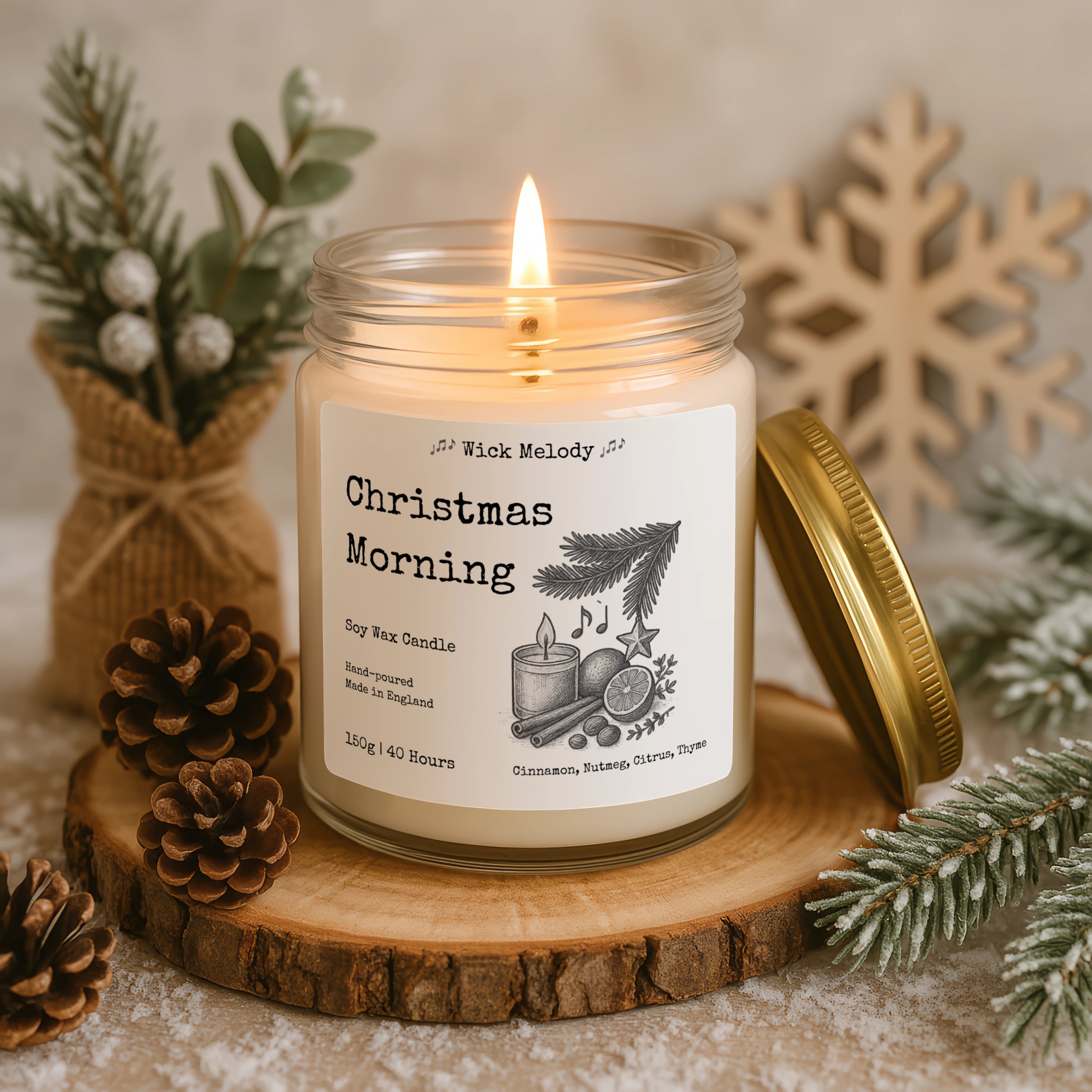 Christmas Morning – Festive Spice Soy Candle (Limited Edition)