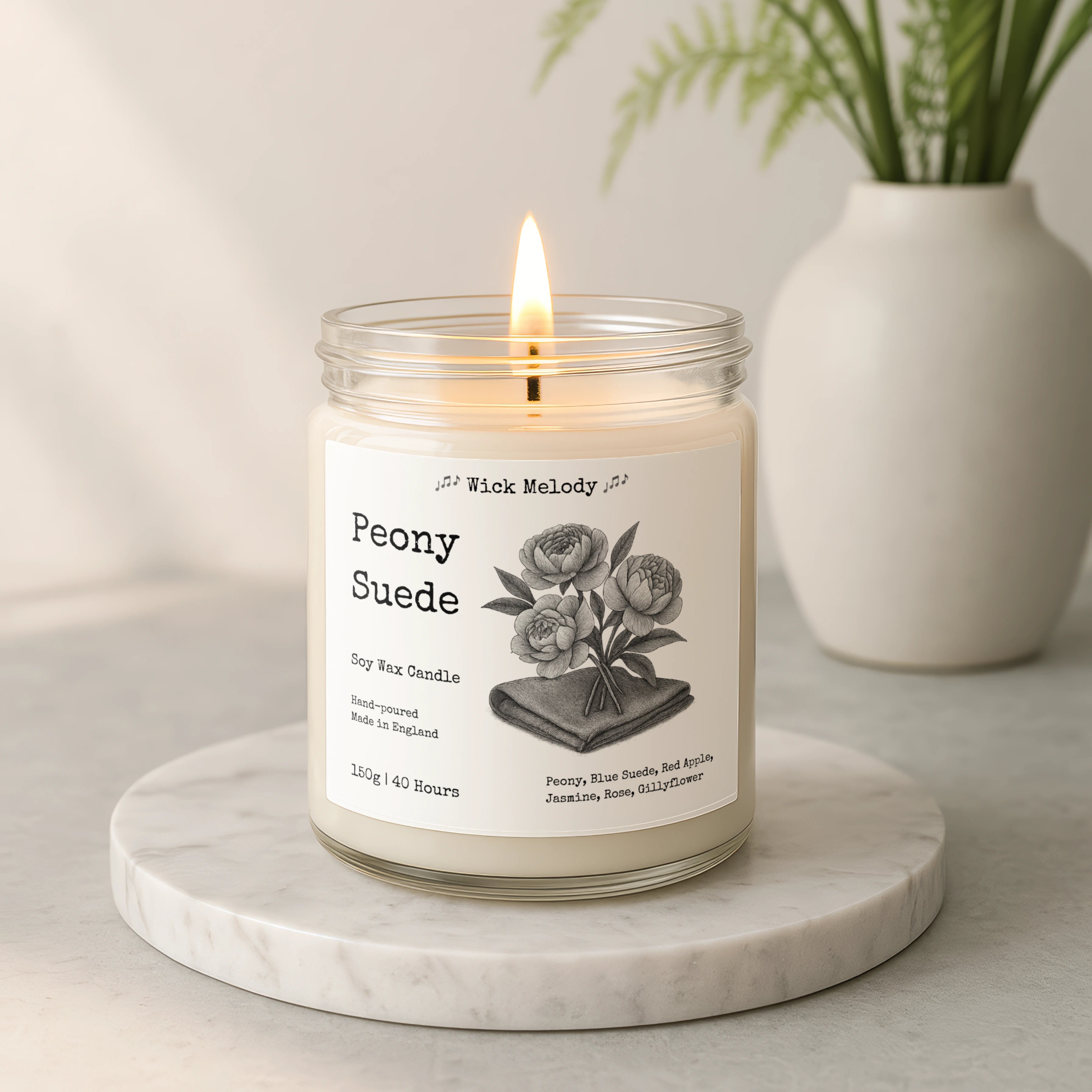 Peony Suede – Peony & Blush Suede Soy Candle